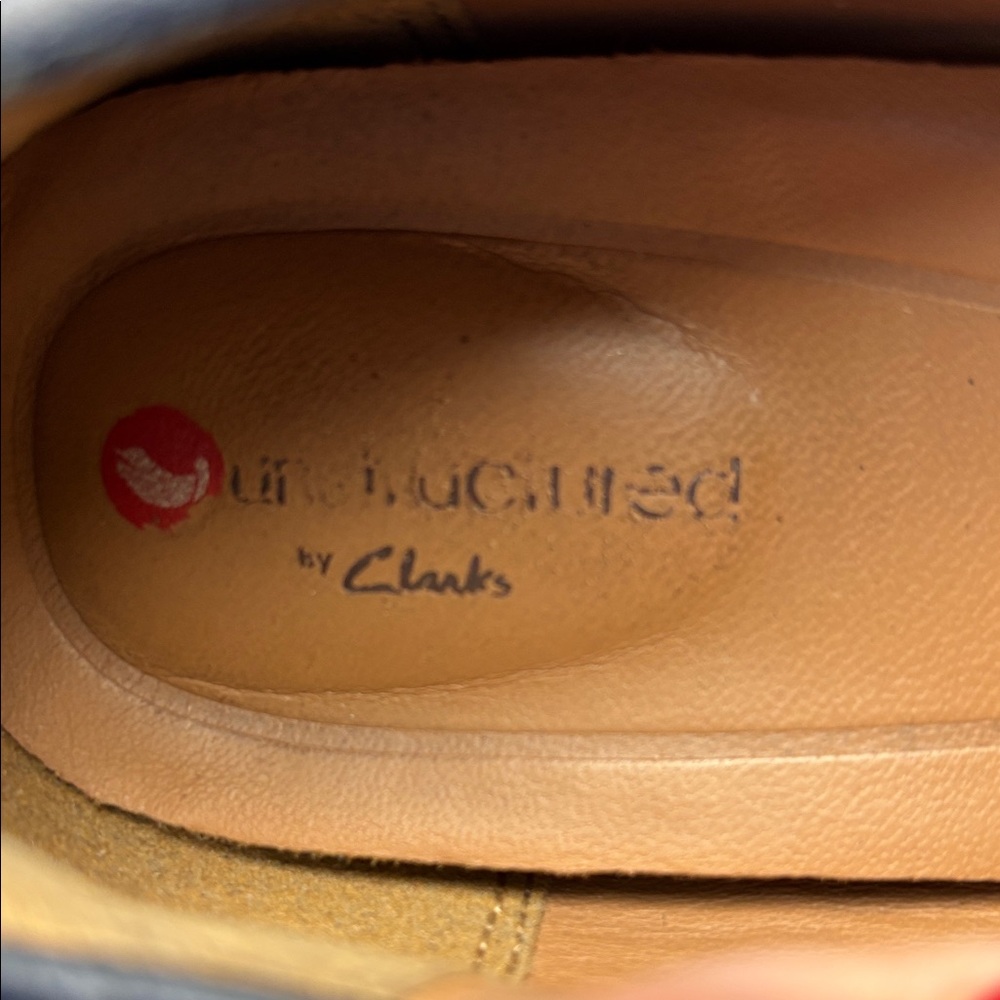 Clarks Artisan Women’s Sz7.5 Navy Leather Round-Toe Pumps‎ #0264 - Picture 2 of 11